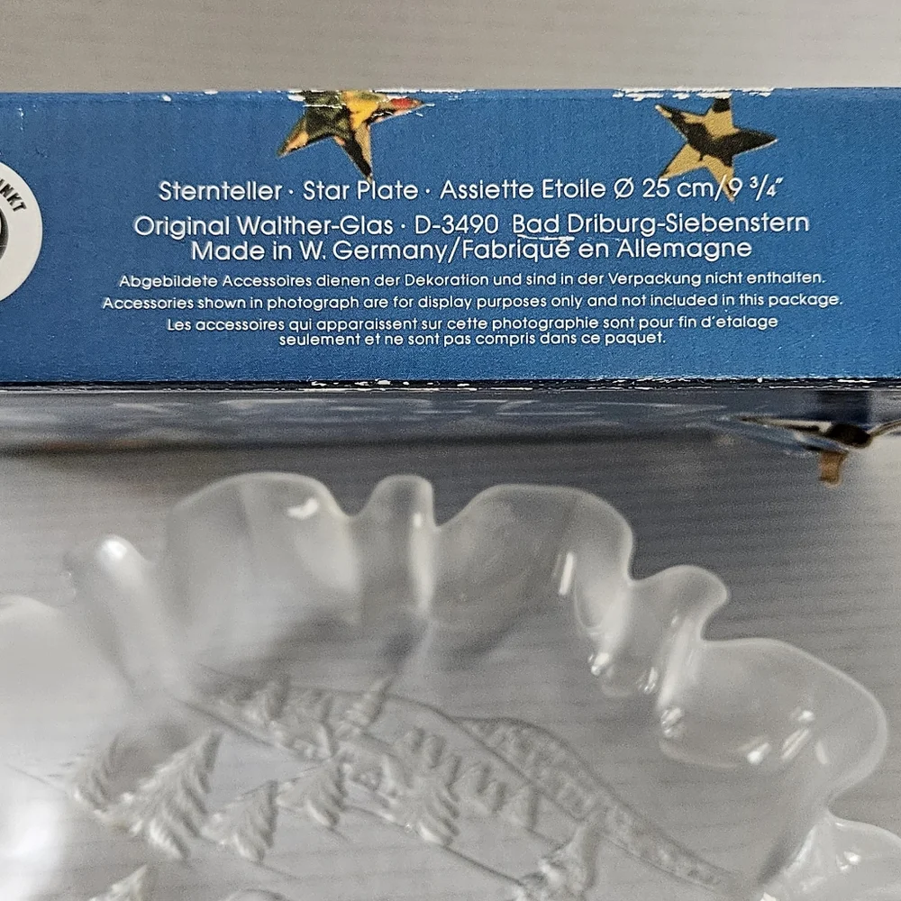 Walther Glas Chrismas Star Plate‎